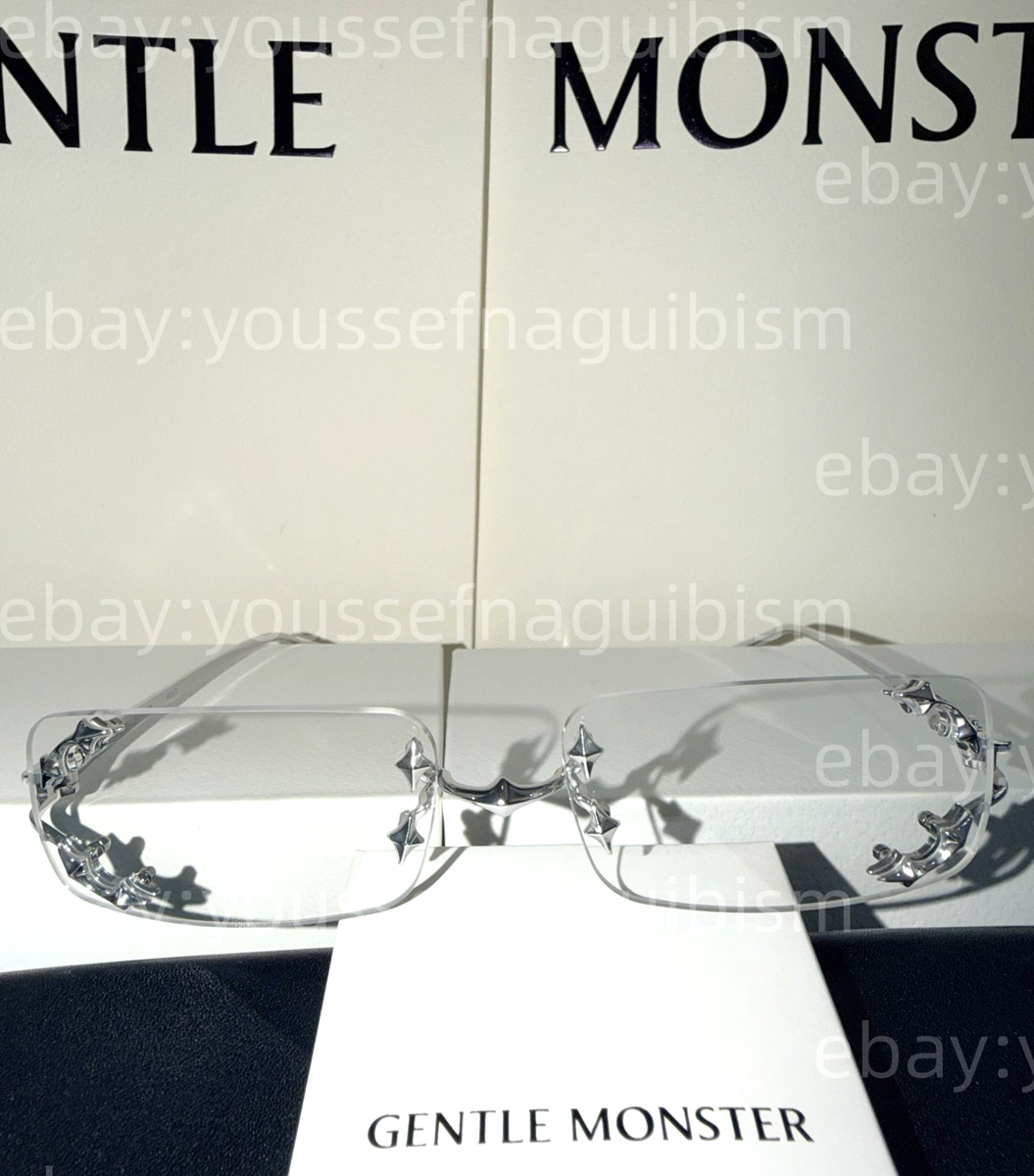 gentle monster リムレス サングラス Mosh02 Buy Gentle Monster Mosh 02 Glasses 'Silver' - MOSH 02 SILV | GOAT