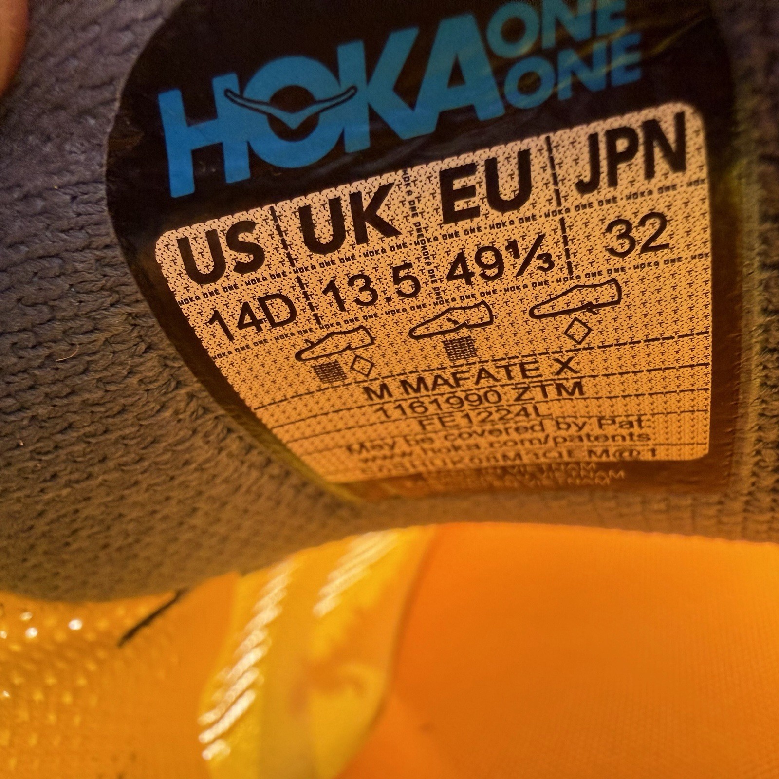 HOKA One One Men’s Sz 14D Sneaker Shoes - Mafate X - 1161990-ZTM thumbnail 9