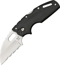 Cold Steel Tuff Lite Folding Knife 2.5 Inch Serrated Satin Wharncliffe  CS20LTS