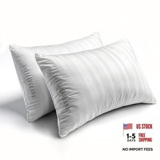 Hotel Grand White Feather Down Pillows King Size Set King / 2 Packs White/Soft