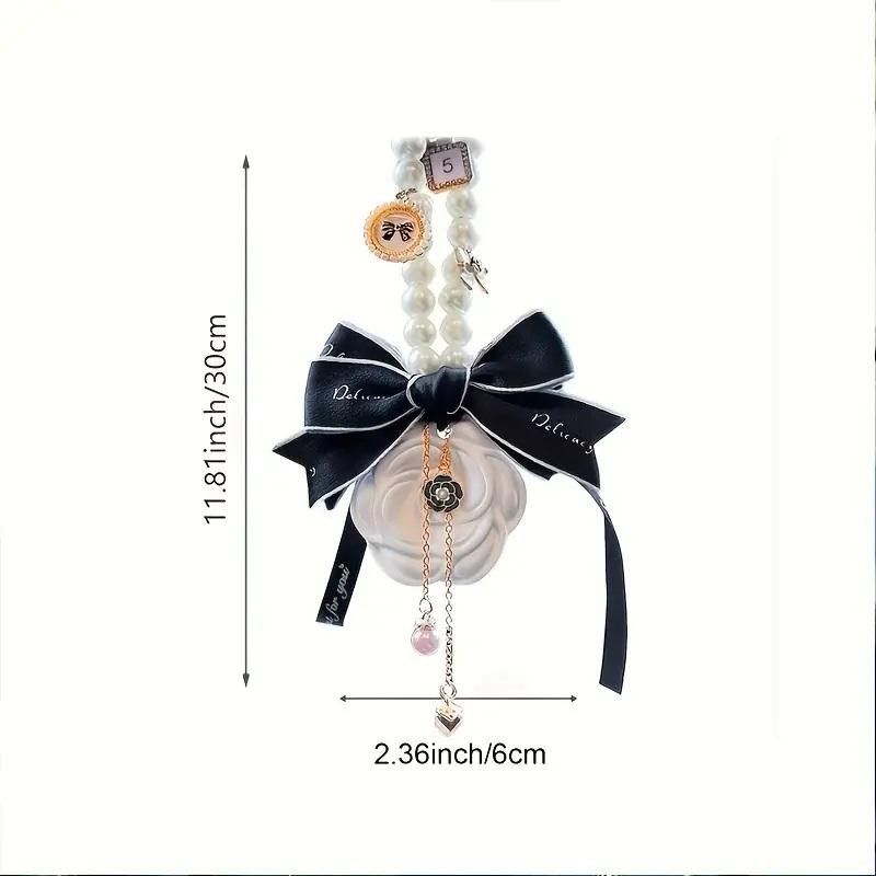 Car Hanging Gypsum Air Freshener with Essential Oil Camellia Perfume thumbnail 24
