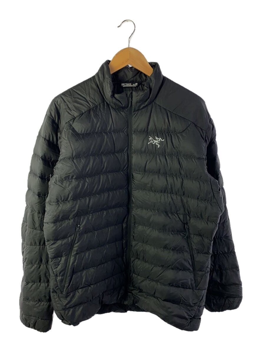 Giacca Arc'teryx Cerio LT grande nylon nero ali rimosse segni di riparazione #EG CZA