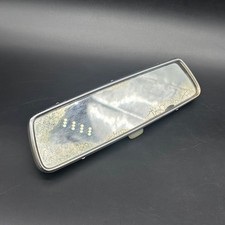 Vintage Rearview Mirror Guide Glare Proof Usa Chrome Finish Garage Decor Patina