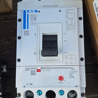 Eaton PDG3 Main Breaker 2-Pole 400A 240-600V AC Push to Trip Switch