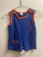 Vintage 90s Florida Gators Shortalls size 12m. Made in USA