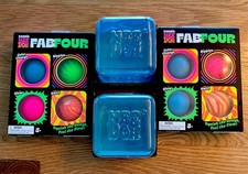 Needoh Lot Of Four Total 2 Xl Nice Berg Blue 2 Fab Four Packs