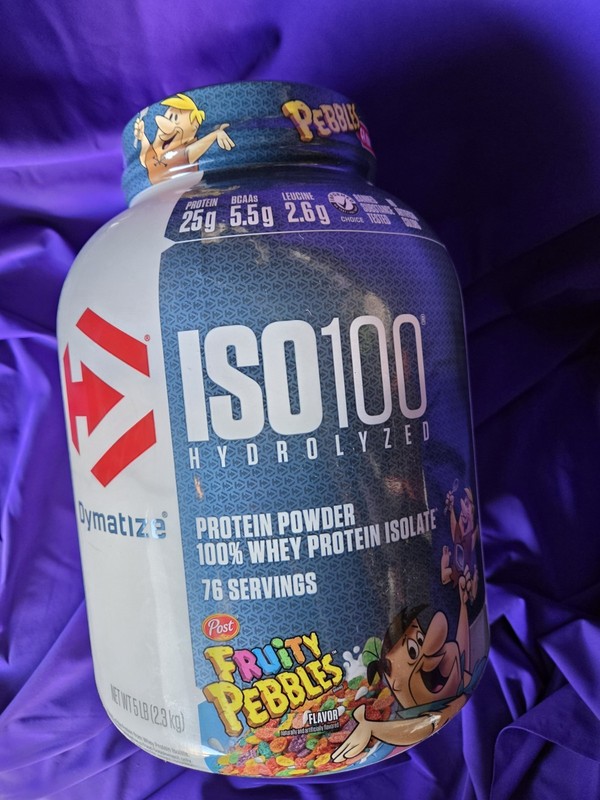 Dymatize x Fruity Pebbles ISO100 Whey Protein Powder Isolate 25g of Protein 5lb