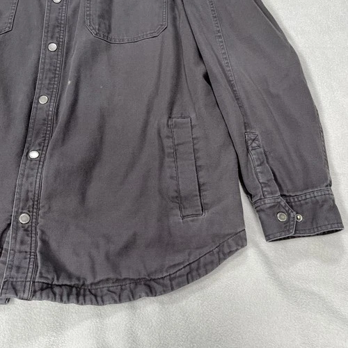 Duluth Trading Co. Jacket Mens 2XL Tall Gray Fire Hose Flannel Lined Pockets image 24