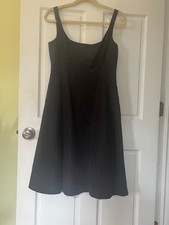 Vintage J.Crew Black midi dresses for women size 6