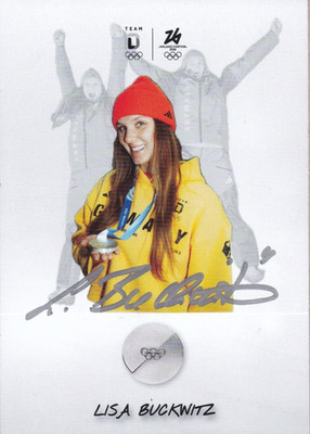 Autogrammkarte Lisa Buckwitz - BOB - Deutschland - Olympia 2026 Silber