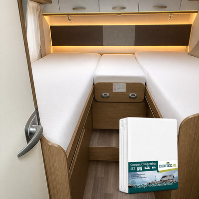 Matratzenschoner Wohnmobil 3er Set Molton Camper Caravan MultiFit, Spannbetttuch