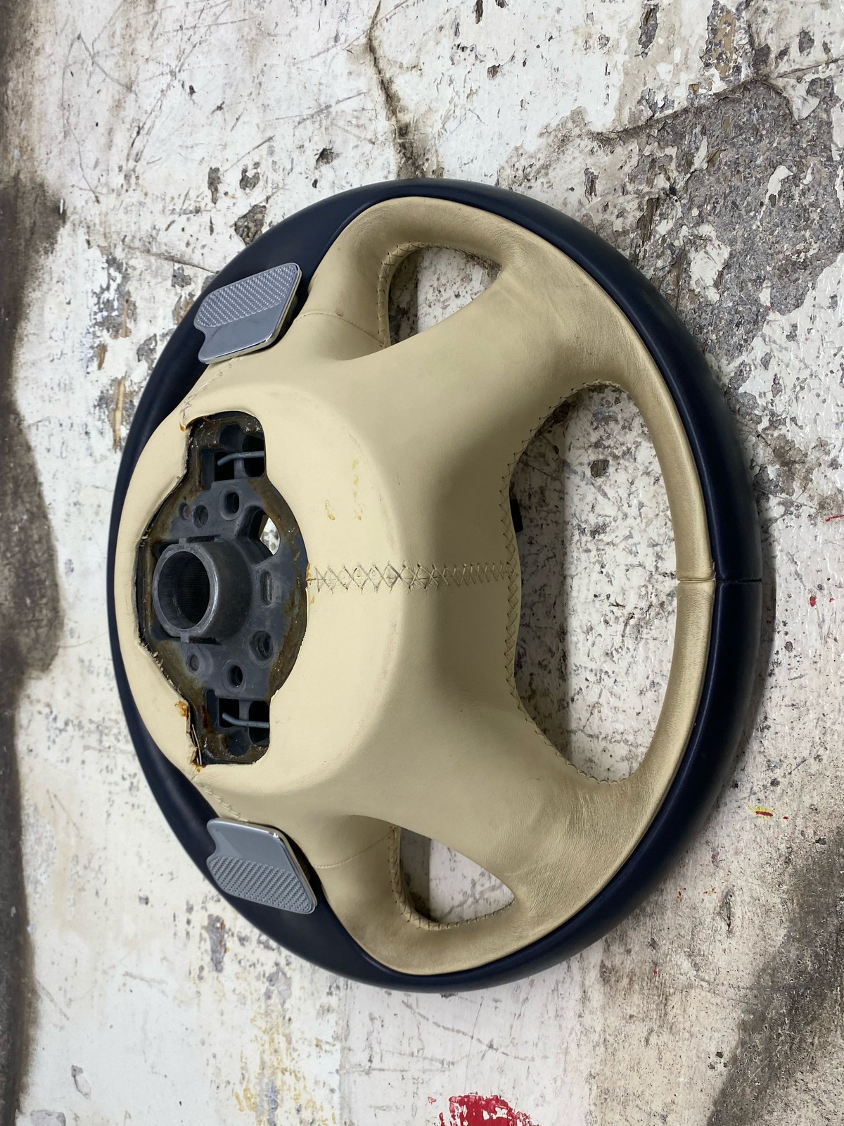 2010-2020 BENTLEY MULSANNE OEM FRONT LEFT DRIVER STEEIRNG WHEEL BLUE *WEAR