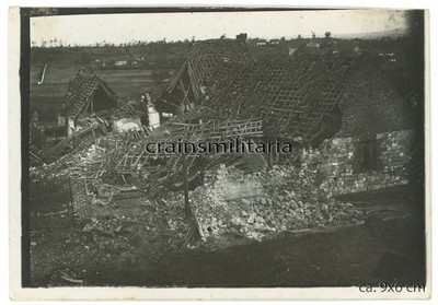 Orig. Foto zerstörtes GIVENCHY-EN-GOHELLE b. Lens Vimy Frankreich 1.WK