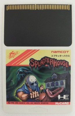 PC Engine  SPLATTER HOUSE HuCard Only Tested Working 