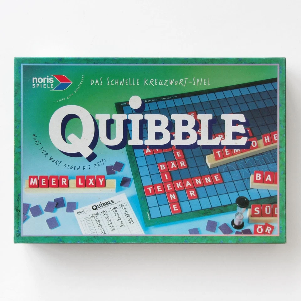 Quibble Das schnelle Kreuzwortspiel - Noris Spiele 1997 ab 10 Jahren 2-4 Spieler - Bild 1 von 3