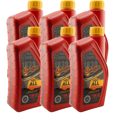 Schaeffer s 6520 SynShield All Performance Full Synthetic 5W-20 Oil 1 QT, 6 Pack