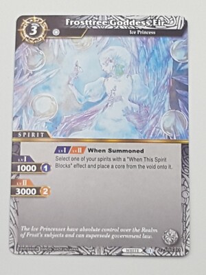 Battle Spirits Saga TCG Einzelkarte Frosttree Goddess Eir NM