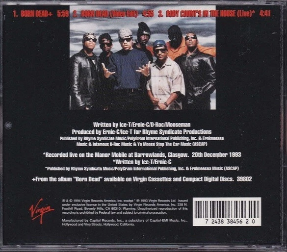 BODYCOUNT / BORN DEAD - MAXI-CD EP 1994 - Bild 2 von 2