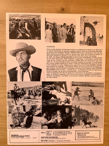 Dossier de presse » RIO VERDE « 1971- Dean MARTIN- Brian KEITH- Carol WHITE « - Photo 4/7