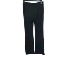 MNG Mango Pull on Black Flare Trousers Pants Sewn Front Pleat size EU/US Large
