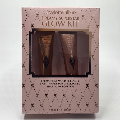 Charlotte Tilbury Superstar Glow Kit Highlighter Blush Wand SPOTLIGHT & PINKGASM - Picture 1 of 3