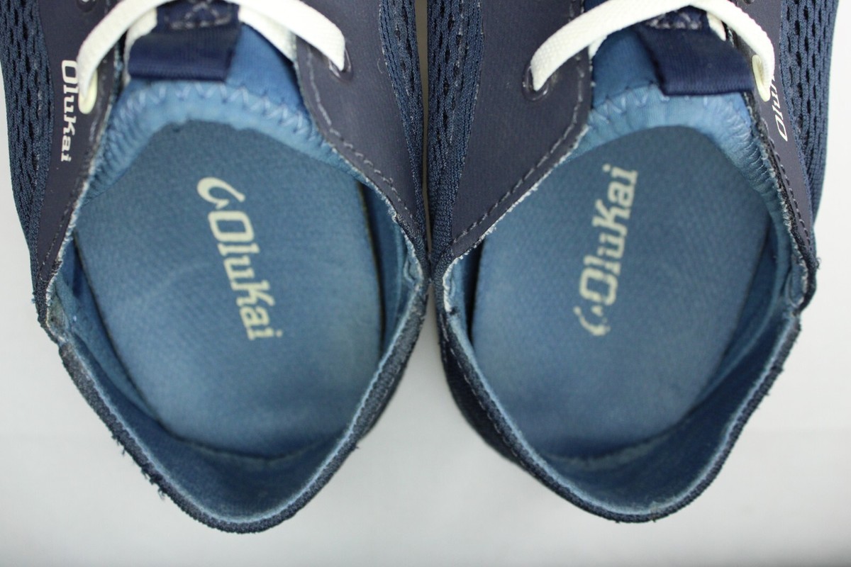 Men Olukai Moku Pae Slip On Casual Navy Blue Mesh Slip On Sneakers Size US 13 OluKai Men main image 2