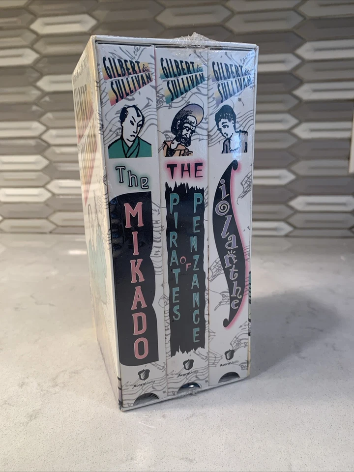 Gilbert and Sullivan 3 VHS Box SET Pirates of Penzance, Iolanthe, Mikado SEALED - Image 4 of 4