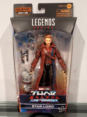 HASBRO MARVEL LEGENDS KORG B.A.F SERIES STAR-LORD(PETER QUILL)W/WEAPONS