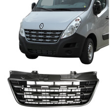 Kühlergrill Gitter für Renault Master III 2010- Alle Karosserien Silber JV EV UV