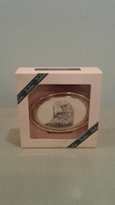 BARLOW American Eagle Head Solid Brass Belt Buckle 1983 Used Made in America