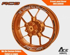 KTM RC8 Orange Wheel Decals Rim Stickers RC 125 250 390 200 Tape Stripes