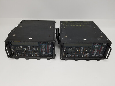 Lot of 2 TTC T-Berd 310 Communications Analyzer Parts (Powers on, Missing Lid)