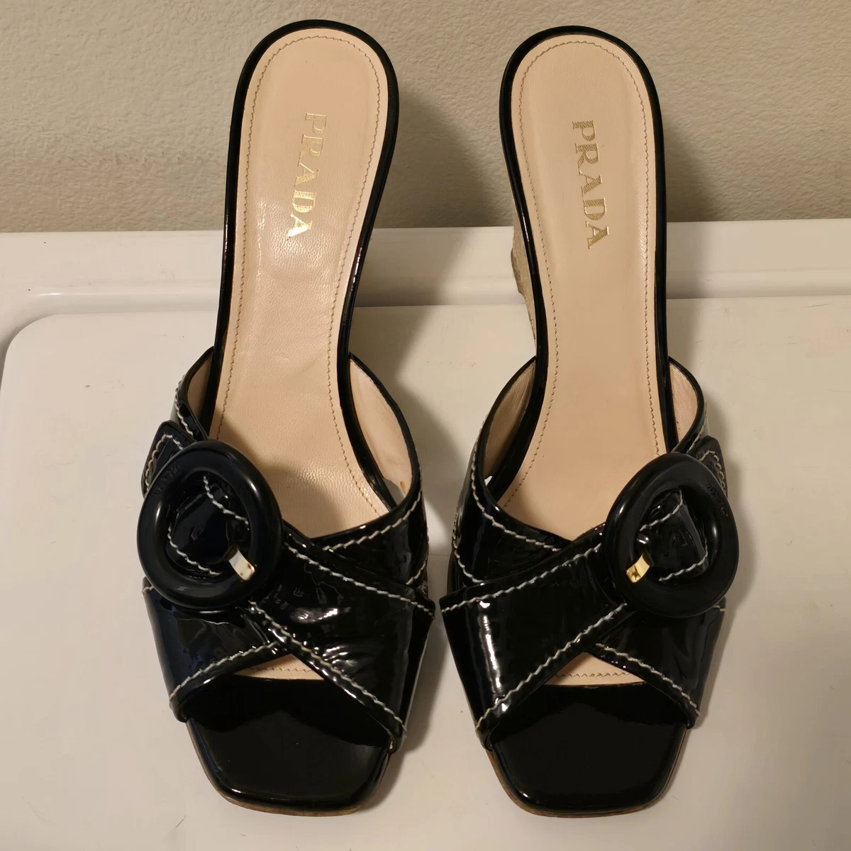 PRADA Patent Leather Casual Heels for Women for sale | eBay