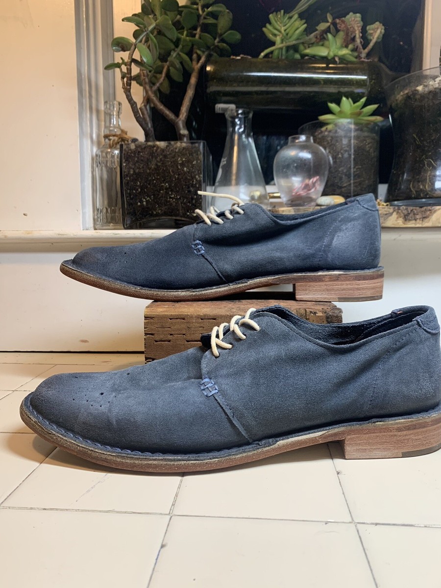 Walk Over Vintage Collection Mens Oxford Dress Blue Suede  display picture 1