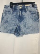 universal thread high rise midi shorts denim acid wash jean size 10/30R NWT
