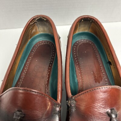 Sebago Lites Brown Leather Tassel Loafers Men display picture 3