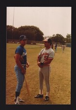 1984 Victor Rodriguez & Randy Johnson  4 x 5-7/8  ORIGINAL SNAPSHOT PHOTO #1