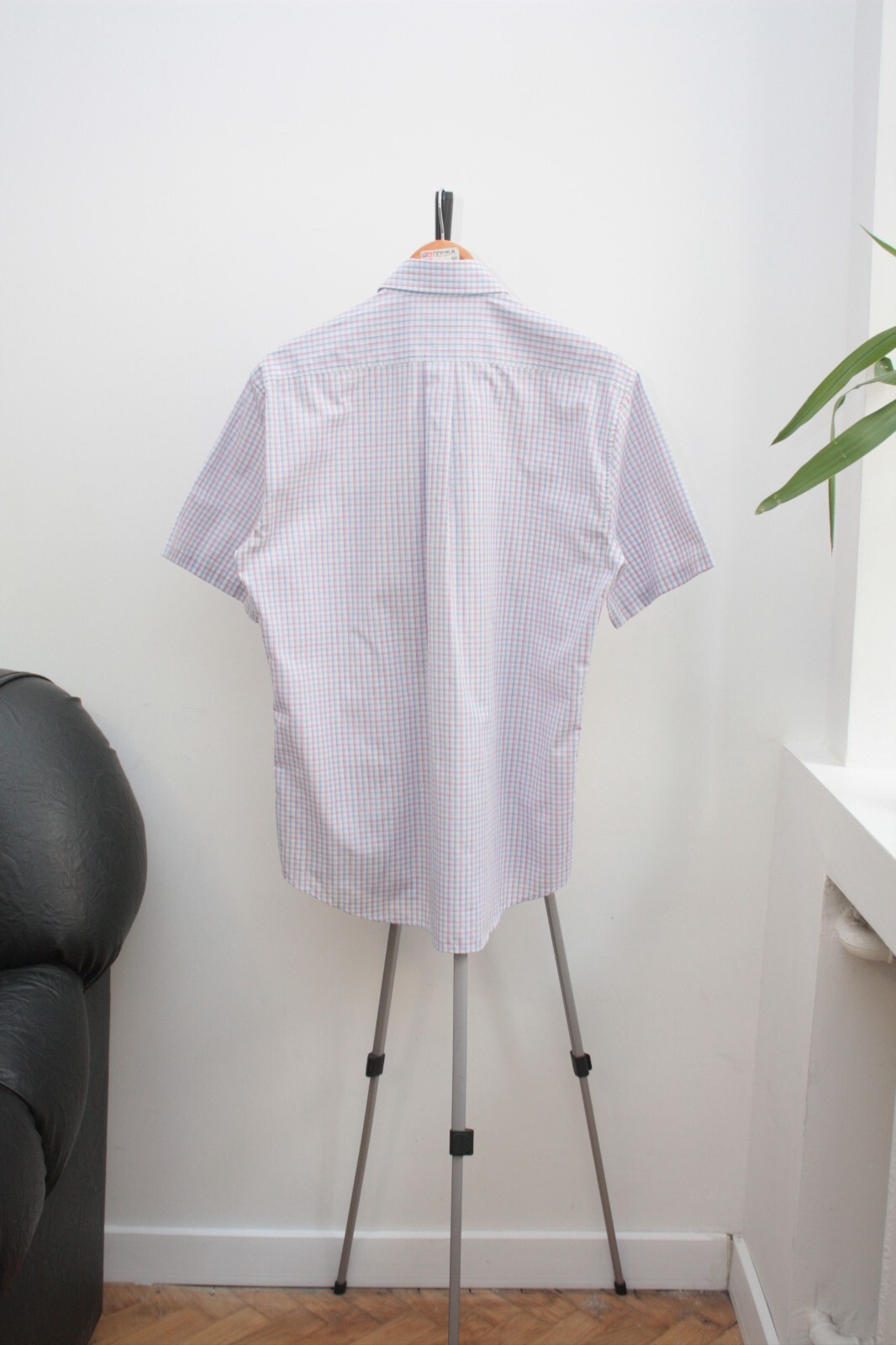 Yves Saint Laurent camicia vintage a quadri manica corta M