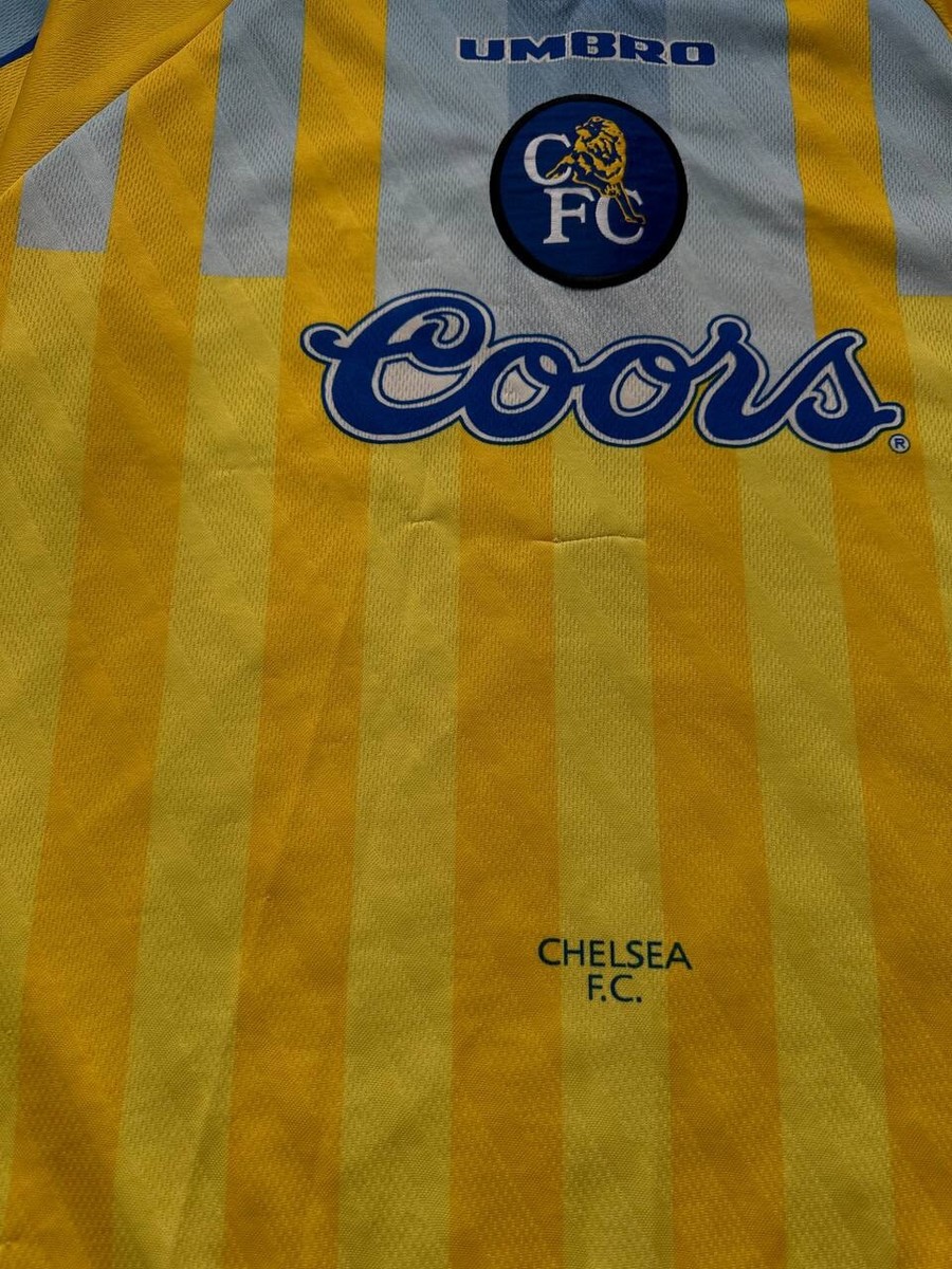 Chelsea FC 1995 1996 1997 Umbro shirt jersey Coors 1990s