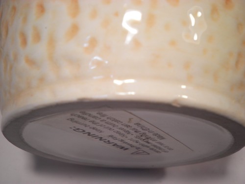 Large Hydrangea Flower Pot Candle Snowball Pink Purple 2 Piece Unlit Ceramic 7x6 - Picture 10 of 13