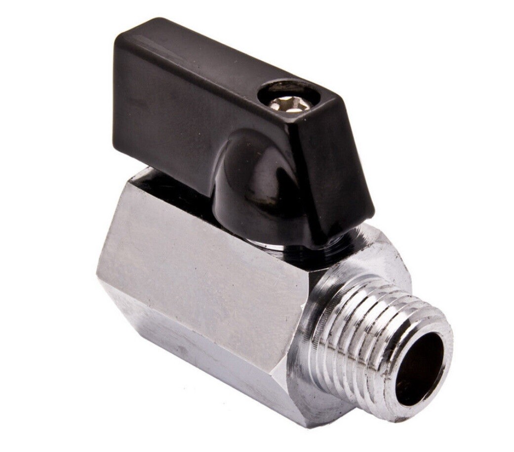 Set Di 4 Valvole A Sfera Per Pneumatici - Attacco 1/4'' FNPT In Ottone - Per Gonfiatori, Compressori, Auto E Moto