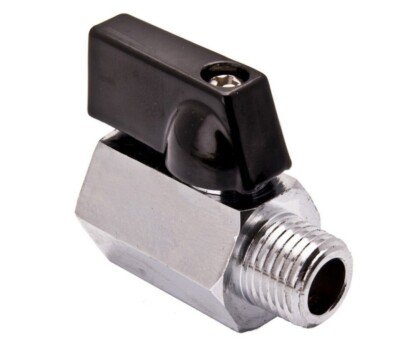 Valvola per Bombola Campione UHP, 1/4 Maschio NPT x 1/4 Femmina NPT, Pressione Nominale DOT 5000 psig, Acciaio Inox