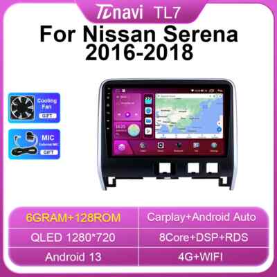 For Nissan Serena 5 2016-2018 Android Car Stereo Radio Carplay GPS Player Screen