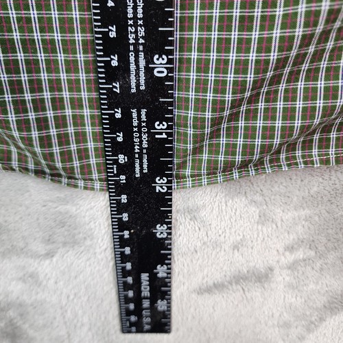 Ralph Lauren Shirt Mens 15.5x32/33 Green Tattersall Check Yarmouth Vintage - Picture 9 of 10