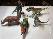 lot of 5 dinosaurs Kids Toys Trex Tri Raptor Brona Trex Box#8