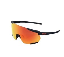 100 Percent Racetrap 3.0 Sunglasses Soft Tact Black-Hiper Red Lens BRAND NEW 