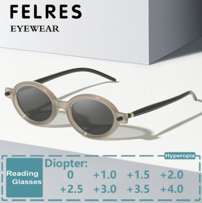 Men Women Fashion Oval Lens Reading Glasses Outdoor Shade Presbyopic Glasses Hot