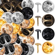 120 Sets Butterfly Clutch Tie Tacks Pin Backs Replacement with Pins Craft Making