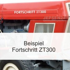 2 Folien Aufkleber Schlepper Fortschritt ZT 300 in weiß hochglanz VEB Trecker