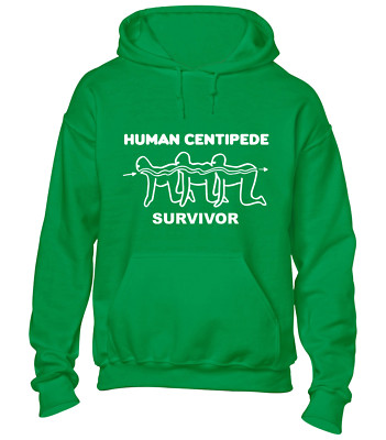 HUMAN CENTIPEDE SURVIVOR HOODY HOODIE LUSTIGER WITZ KLASSIKER FILM UNHÖFLICH NEUHEIT TOP
